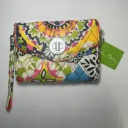 Vera Bradley Your Turn Smartphone Wristlet Turnlock Wallet Rio Print NWT