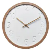 Amalfi John Wall Clock White & Natural 42x4.5x42cm
