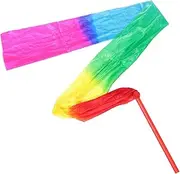 Kisangel Fitness Gymnastics Dance Ribbon Streamer for Artistic Dance Gymnastics Training for Physical Training Fun Activity Props for Boys and Girls Adults
