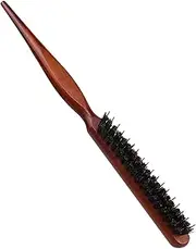 Bristle Hair Brush - Slick Back Hair Brush | Smoothing Styling Hairbrush | Soft Natural Bristles Brush for Thin and Fine Hair, Ergonomic Bristle Hair Brush for Women and Men