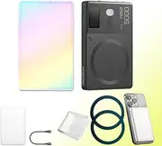 Godox MA5R 2 in 1 RGB Led Video Light with Magnetic Charing, CCT 1800K-10000K, 14 Lighting Effects, Full Color Selfie Fill Light, Supports NFC APP Control (Black)