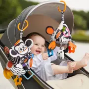 TUMAMA Baby Soft Hanging Rattle High Contrast Toys,Black and White Infant Toy...