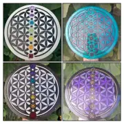 ORGONITE Charging Plates Orgone EMF Crystals Copper shungite sacred geometry