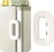 [GGUFAY] Fridge Lock, Cabinet Locks, Window Locks for Child Safety, No Drilling, Fridge Locks with Keys, Door Lock Children, Cupboard (White)
