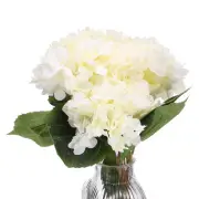 Hydrangea Artificial Flowers, 3PCS Faux Hydrangea Flowers Home Decor, White