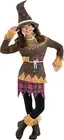 Girls` Creepy Scarecrow Costume Kids Spooky Scarecrow Halloween Dress S - XL