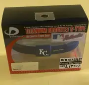 Kansas City Royals Phiten Titanium Bracelet- Large - NEW in Original Box