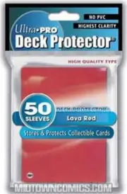 Ultra Pro Gloss Deck Protector Sleeves Red 50 Pack