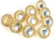 Crystal Glass Door Drawer Cupboard knobs,10pcs Glass Dresser Pulls Drawer Pull Handles Crystal Kitchen Cabinet Rhinestone Clear Modern Furniture Knob Pulls(Color:Gold) (Color : Gold)