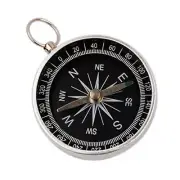 2PCS creative keyring hanging pendant Portable Compass Metal Keychain Aluminum