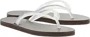 VorisVina Jelly Beach Flip Flop for Women Clear Jelly Sandals Jelly Slides Shoes