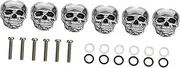 Abaodam 6Pcs Lightweight Tuning Pegs for Electric Classical Guitars Skull Design Easy to Clean Durable String Buttons for Improved Sound