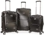 [Highland Tactical] Hardside 3pc Set, Black, Black, Hardside 3pc Set