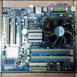 Q6600四核處理器+技嘉GA-G41M-Combo〈支援DDR2、DDR3兩種記憶體〉主機板整組便宜賣【附擋板、風扇】