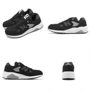 【NEW BALANCE】休閒鞋 580 男鞋 女鞋 黑 灰 緩震 復古 運動鞋 NB 紐巴倫(MT580ED2-D)