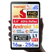 8.4 inch Snapdragon 685 Android 14 Tablet, FHD IPS 1920x1200 Resolution 60Hz ...