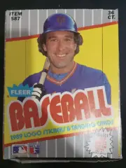 1989 Fleer Baseball Wax Box - 36 Sealed Packs