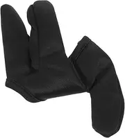 minkissy Black Heat Resistant Gloves for Hair Styling Professional Curling Wand Hair Straighteners Mittens Stylish Three Finger Design for Enhanced Flexibility Salons