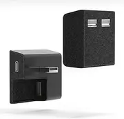 YONZEE Glovebox USB Hub for Tesla Model 3 2025-2024,Model Y 2025- ABS Flocking USB Flash Drive Docking Station for Charging Data Transmission