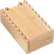 Generic Bamboo Dice Handcrafted Foldable Dice Tray Wooden Rolling Case for RPG Players Tabletop Gaming Accessory Gift, Jagged
