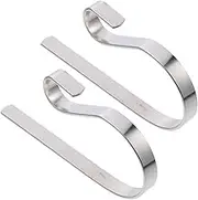 Alipis 2Pcs Christmas Stocking Hooks Vintage Decorative Mantel Hangers for Xmas Stockings Ornaments Festive Holiday Home Decor
