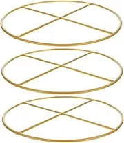 HAMPPLIES 3Pcs Iron Rings for Dreamcatcher DIY Craft Round Shaped Hoops for Wall Hanging Decor Hoops for Tassel Creations and Plant Hangers