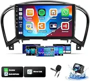 SIXTOP [2+64G] Android Car Stereo for Nissan Juke 2011-2016 Upgrade Replacement Radio Carplay Android Auto Mirror Link 30 Themes 9 inch Touchscreen Head Unit FM GPS Bluetooth+Backup Camera&MIC
