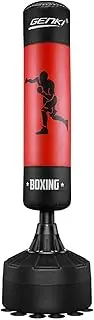 Genki 170cm Free Standing Punching Bag Boxing Stand Kicking Workout Fitness MMA UFC Training Home Gym Exercise Red