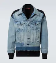 [Junya Watanabe] Junya Watanabe x Levi's® jersey and denim jacket AU 87 blue