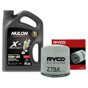 Ryco Oil Filter 5L PRO15W40 Eng. Oil Service for Honda Civic Crv Accord Prelude