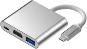 USB-C Type-C to HDMI HUB 4K TV Adapter Cable 3 in 1 Docking Station for MacBook Pro Samsung Huawei