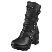 New Rock M-neotyre05-s1 Unisex Platform Boots in Black - 10 US