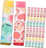 HOUDERCO 32pcs Love Eraser Automatic Power-Off Thermostats Charming Mask Fixer Spool Sprinkle Drip Arrows Front Door Decoration Love Stationery with Scale Rinse Bottle Fixer Thread Post PVC