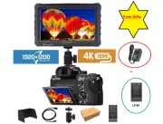 LILLIPUT 7" A7s 4K HDMI 1.4 30Hz Monitor F970+LP-E6 Plate + Adapter exclusively