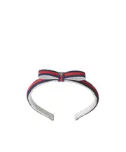 Gucci Kids Double G Bow Detailed Headband One size red and blue