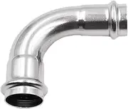 qwmvhfg， 1pcs 304 Stainless Steel Double Clamp Elbow, DN15- DN50 90 Degree Clamp Equal Diameter Elbow, Water Pipe Joint(DN50)