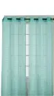 Wanda Voile 76 x 84 in. Grommet Top Panel Pair Set of 2 Color Cyan TWT