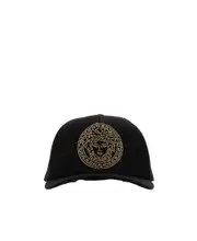 Versace Logo-Embellished Baseball Hat 60 Black