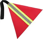 Travel Warning Flag - Reflective Trailer Flag, Waterproof Flag for Boat Towing, High Visibility Warning Flag | Durable Wear Flag for Canoes, Bikes, Car Transport