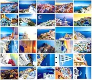 30 PCS 1 Set Postcard Souvenir Gifts Collection Postcards Set Cards Collectible Set, Island E20