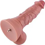 Hismith 12.4” Gigantic Dual-Density Silicone Dildo, 8.2” Insertable Length Dong with KlicLok System for Advanced User, XXL Size, ISSAC, Titan's Girth Series
