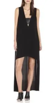 NWT Bcbg MaxAzria Amaryllis High-low Dress Black SZ-2XS-XS,S,M,L $248