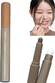 Dual-End Non-Smudge Contour Pencil, Dual-Ended Contour & Highlight Stick, Concealer Makeup Shading Stick, Long Lasting & Waterproof, Nose & Face Sculpting for Natural Definition (01#Natural)
