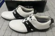 Footjoys Dryjoys Golf Shoes Women’s Size 10 #99058 White Black Worn Once W/Box