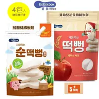 在飛比找momo購物網優惠-【韓國 BEBECOOK】寶膳 嬰幼兒綿綿米餅4包(5個月以