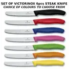 Victorinox Set of 6pcs Serrated Steak Tomato Sausage Meat Knives