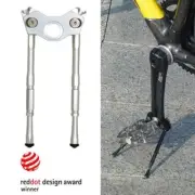 Gearoop Bike Bicycle CoolStand Aluminum Adjustable Side Stick 33-39mm , Silver