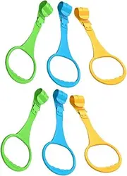 KOMBIUDA 6pcs Baby Bed Crib Pull up Rings Toddler Tools Newborn Safety Stand Ring Set