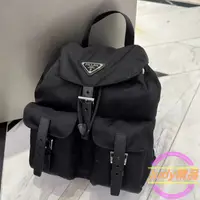 在飛比找蝦皮購物優惠-二手精品 PRADA 普拉達 Re-Nylon 黑色尼龍 中