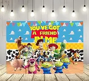 Blue Sky Backdrop for Party Supplies You've Got A Friend in Me Photo Backgrounds Toy Story Theme Baby Shower Banner 59x38in